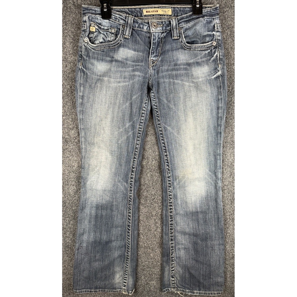 VTG Big Star Casey K Low Rise Fit Jeans Women's 29R Western Boot Cut Made in USA